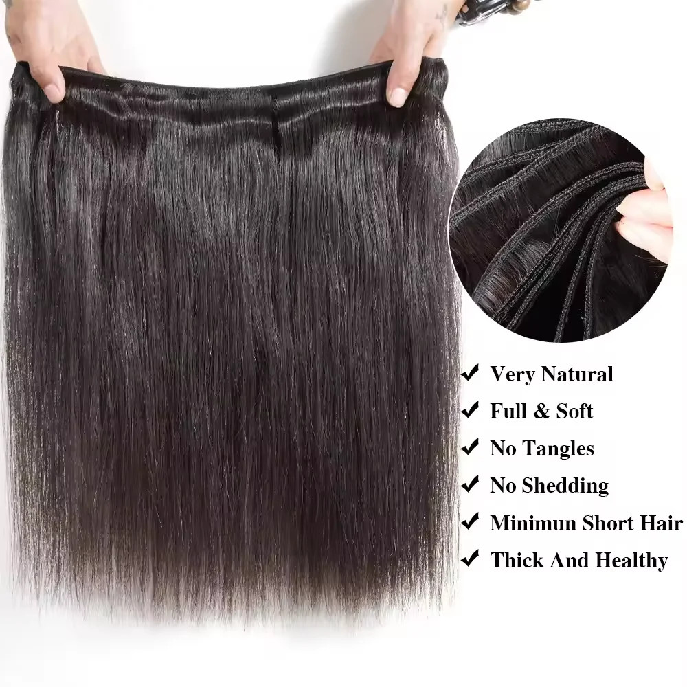 12A Bone Straight Real Human Hair Bundles 30 40 Inch Raw Hair 4 5 Bundles