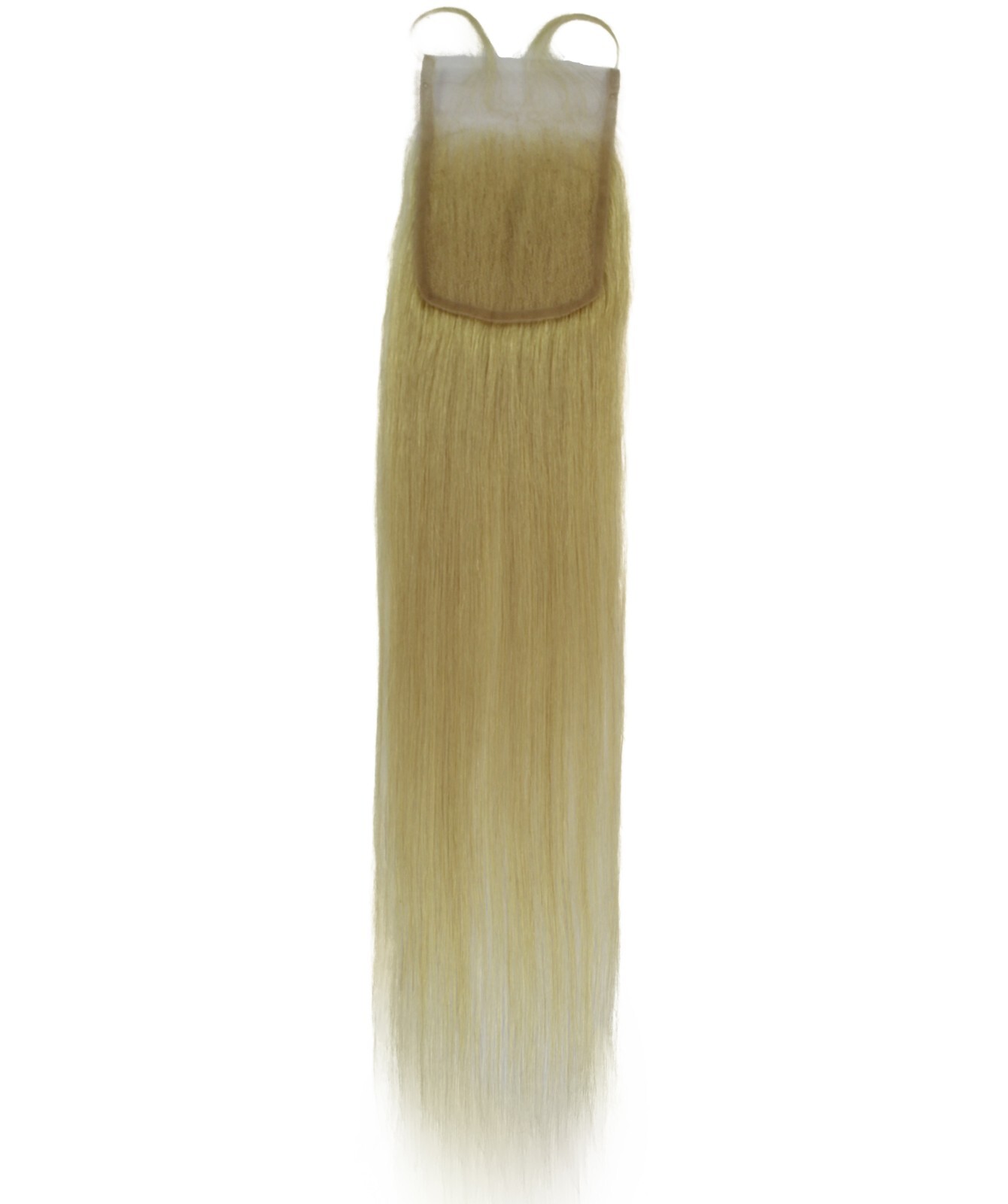 LUXLUXE Lina 4X5″ HD Lace Closure straight 16″ Light Blonde 100% Human Hair