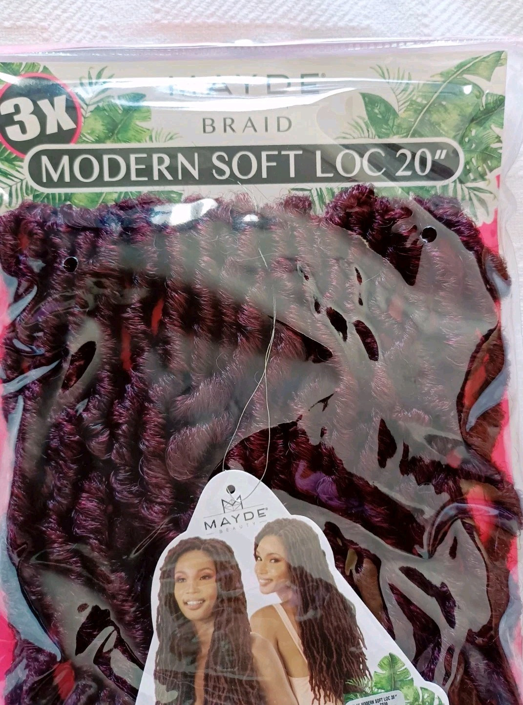 Mayde Beauty Crochet Braid Soft Locs 3X Modern Soft Loc 20″ Color Copper Red
