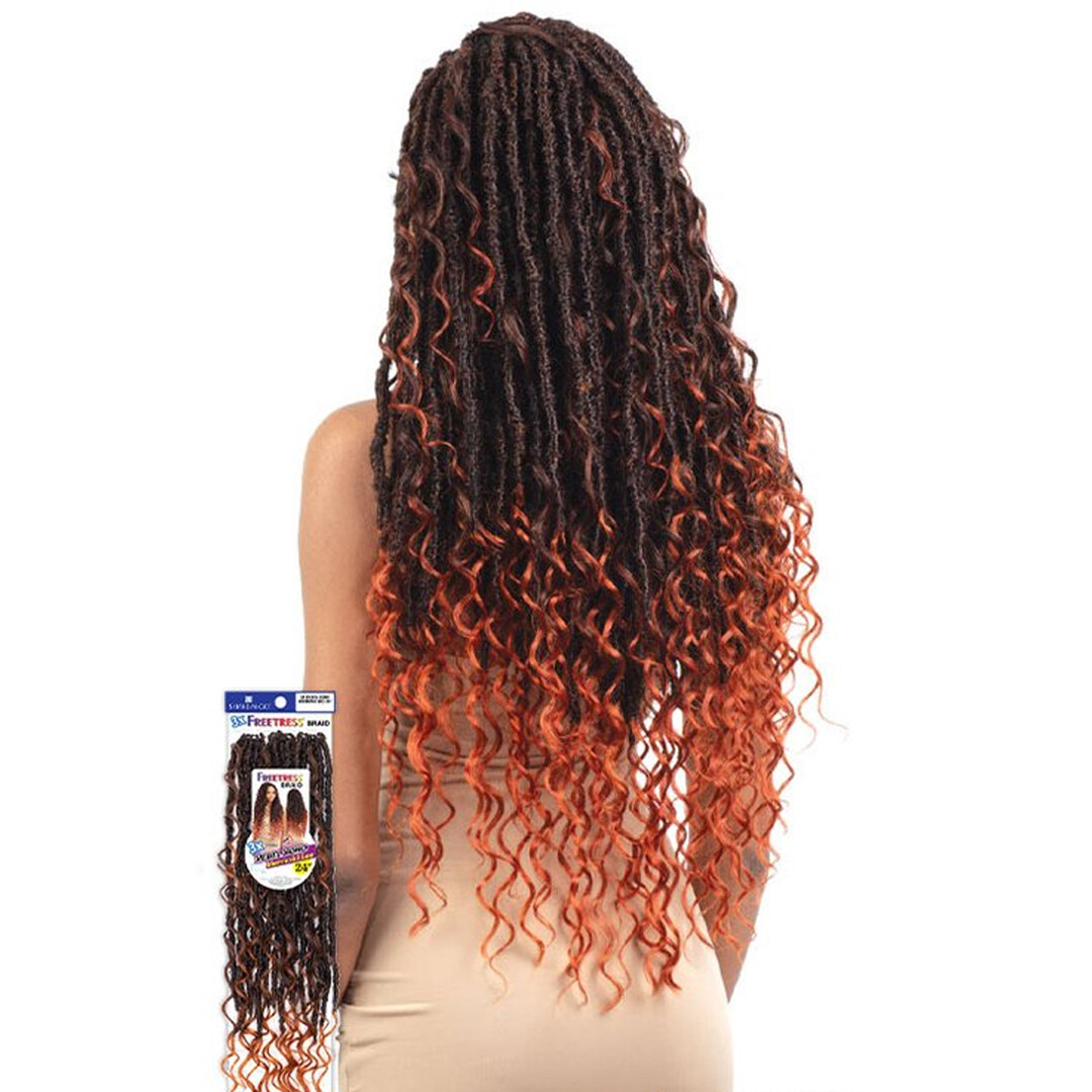 Shake N Go Freetress Synthetic Crochet Braids – 3x Rebel Boho Mermaid Loc 24″