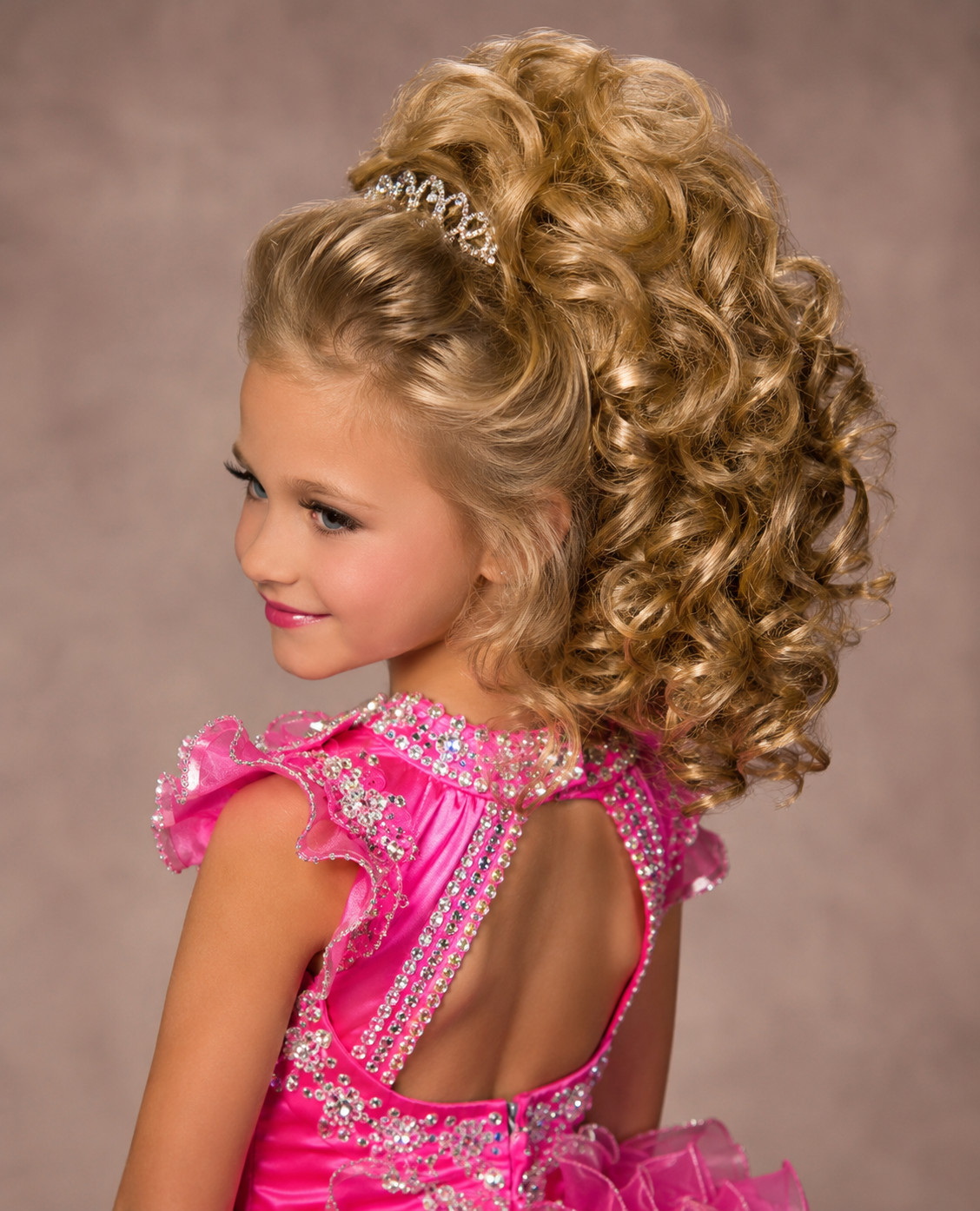 NEW Blonde Real Human Hair Child Pageant Ringlet Curl Topper Glam High Quality