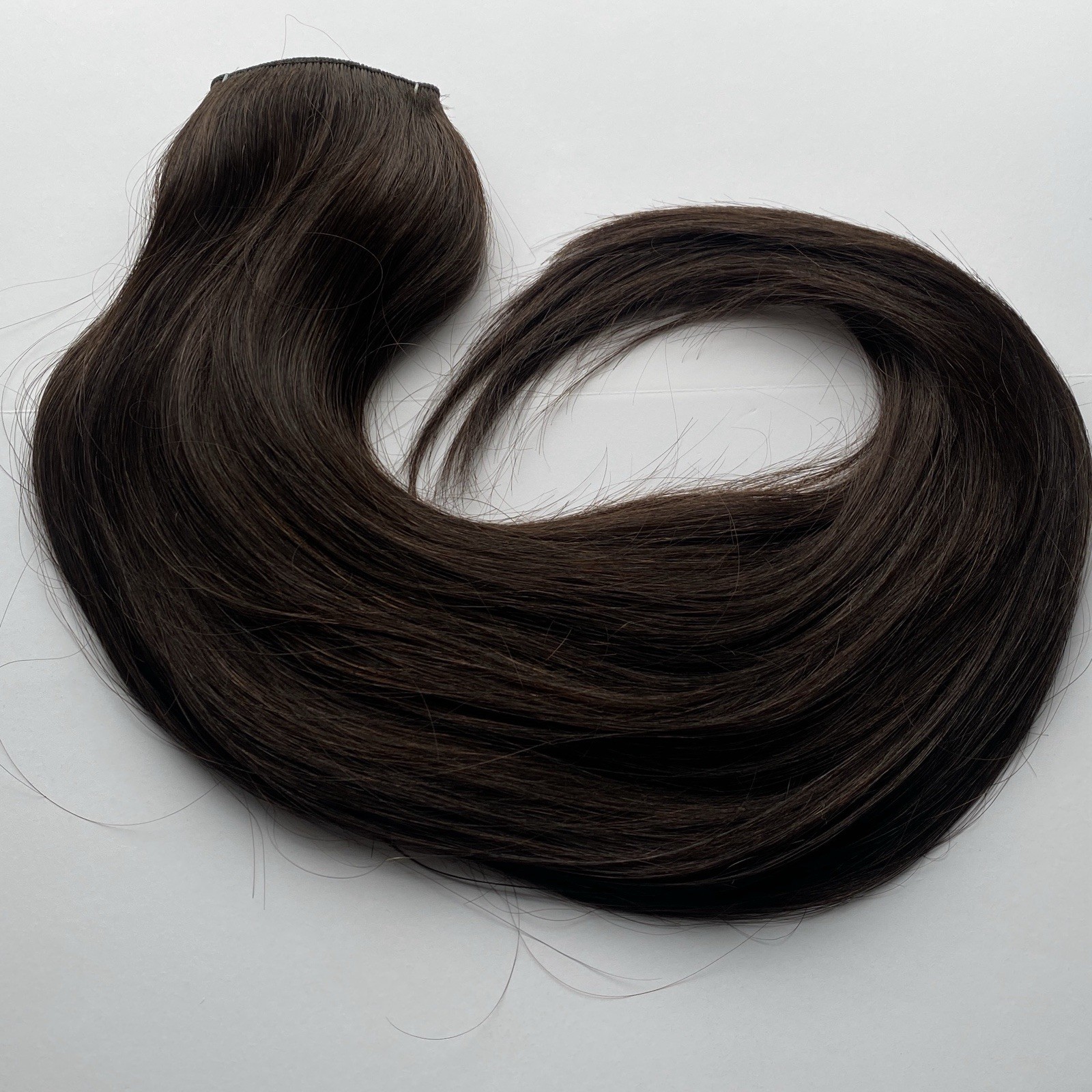 Sunny Human Hair 20 Inch 100g Invisible Wire Hair Extensions #2 Darkest Brown