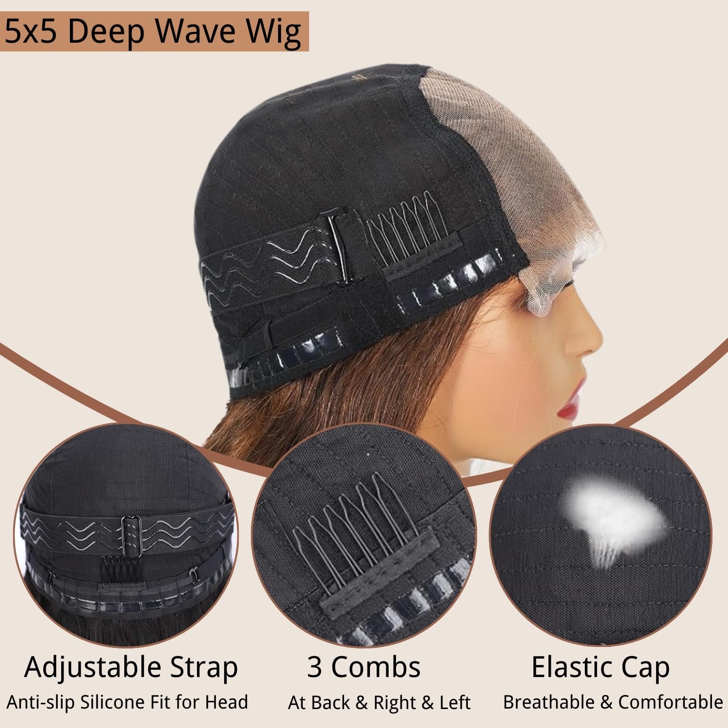 4/27 Glueless Wigs PrePlucked Pre Cut Highlight Ombre 5x5HD Deep Wave Wig 28inch