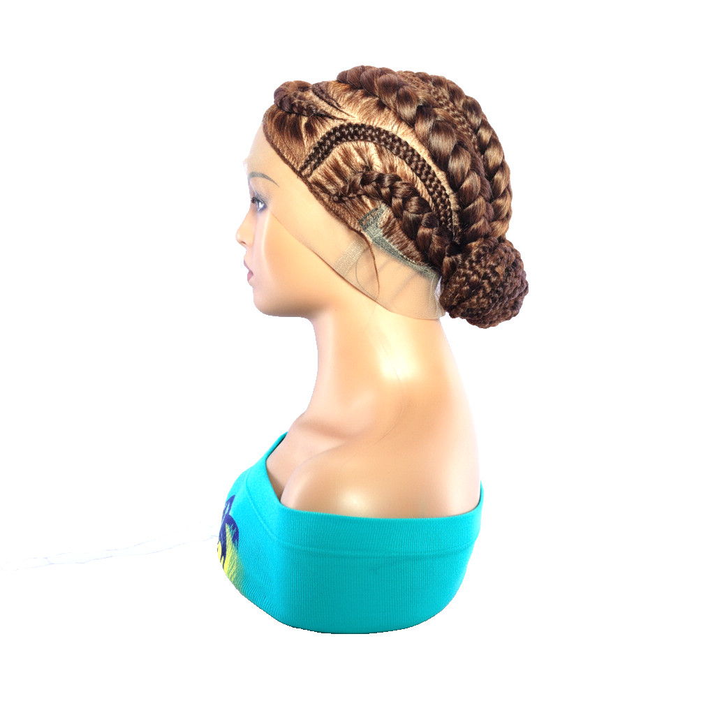 Braided Wig. Large Cornrow Braids. Full Lace with baby hair