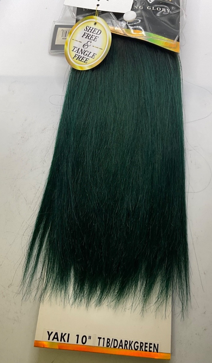 Sensationel Empire 100% Human Hair Yaki 10″ 1B/Dark Green