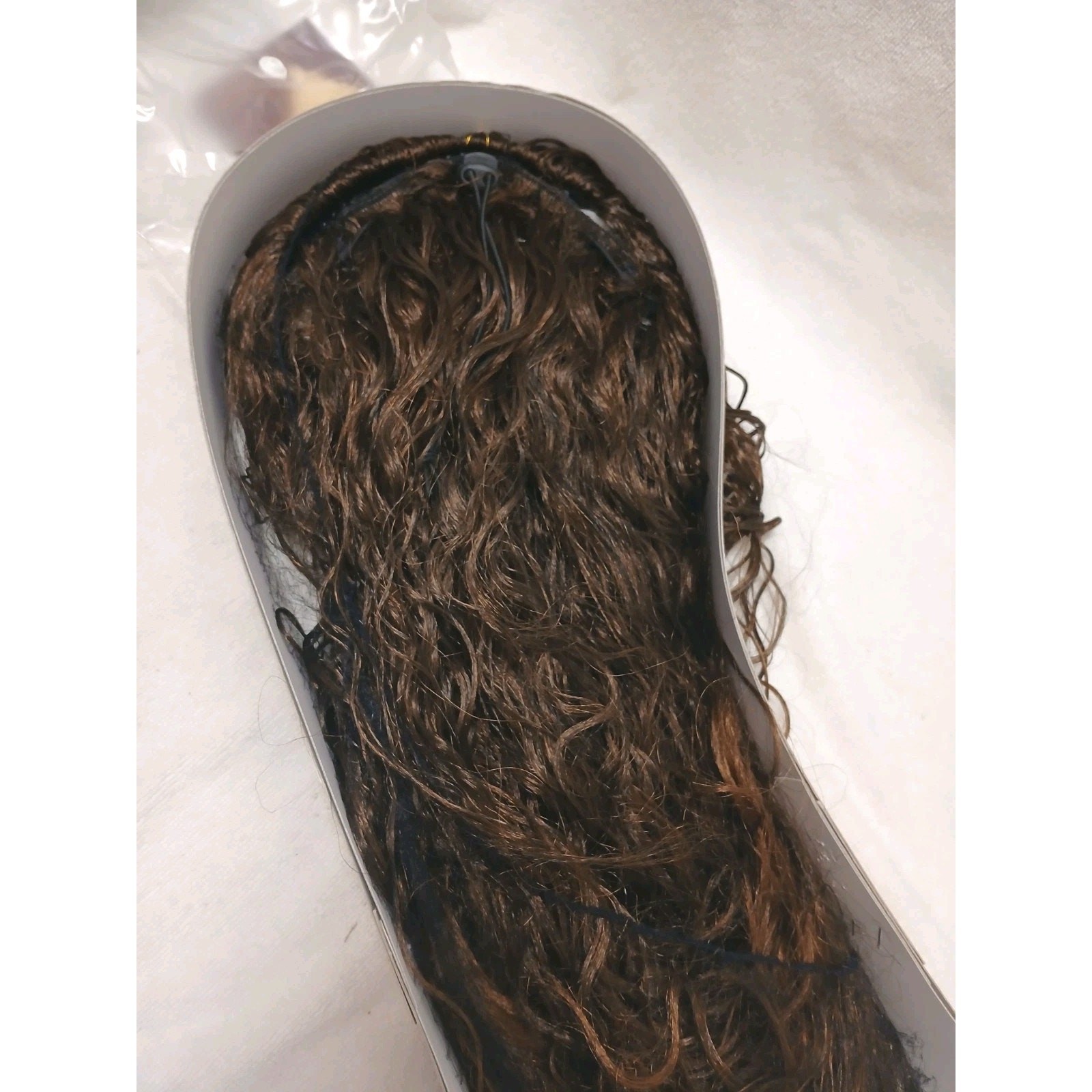 Long Wavy Hair Extension 17″ Dark Golden Brown Glamor Dressup Going Out Holiday