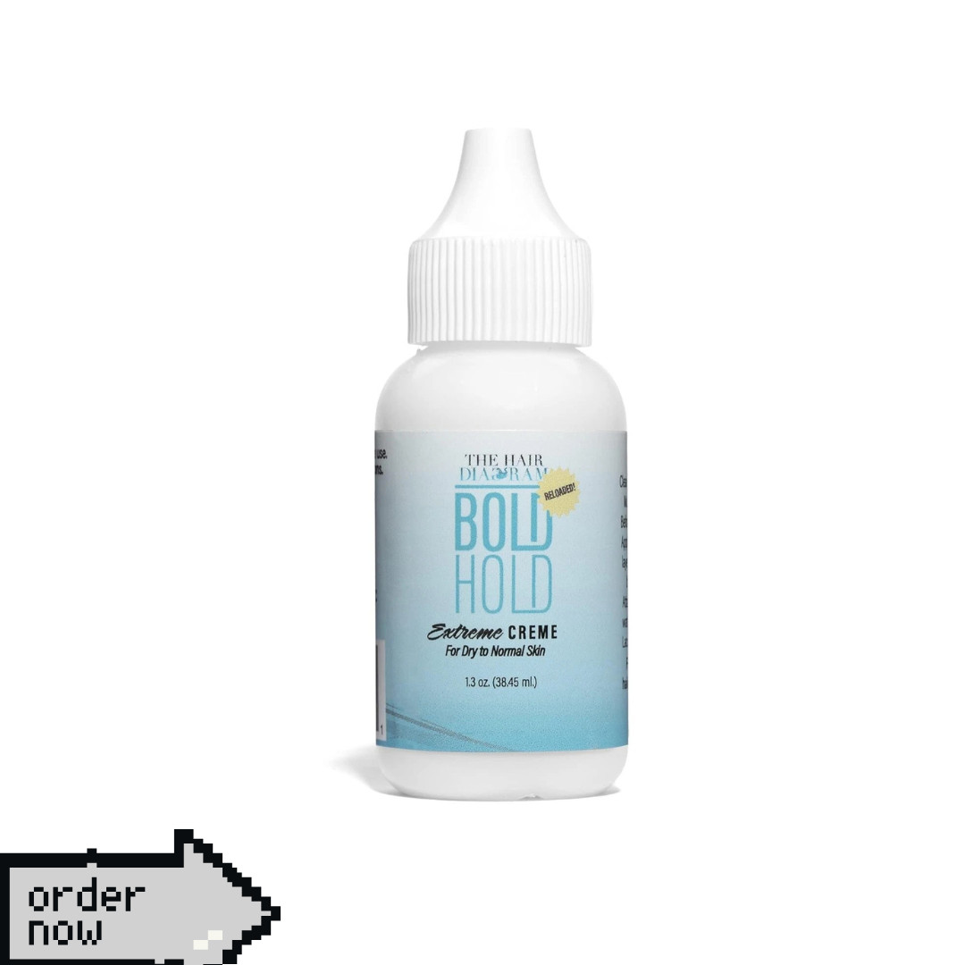 The Hair Diagram Bold Hold Extreme Creme Lace Wig Glue, Strong Hold – 1.3oz