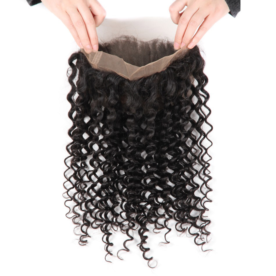 360 Deep Wave Lace Closure Virgin Human Hair 22″x4″x”2″ (10″-20″)