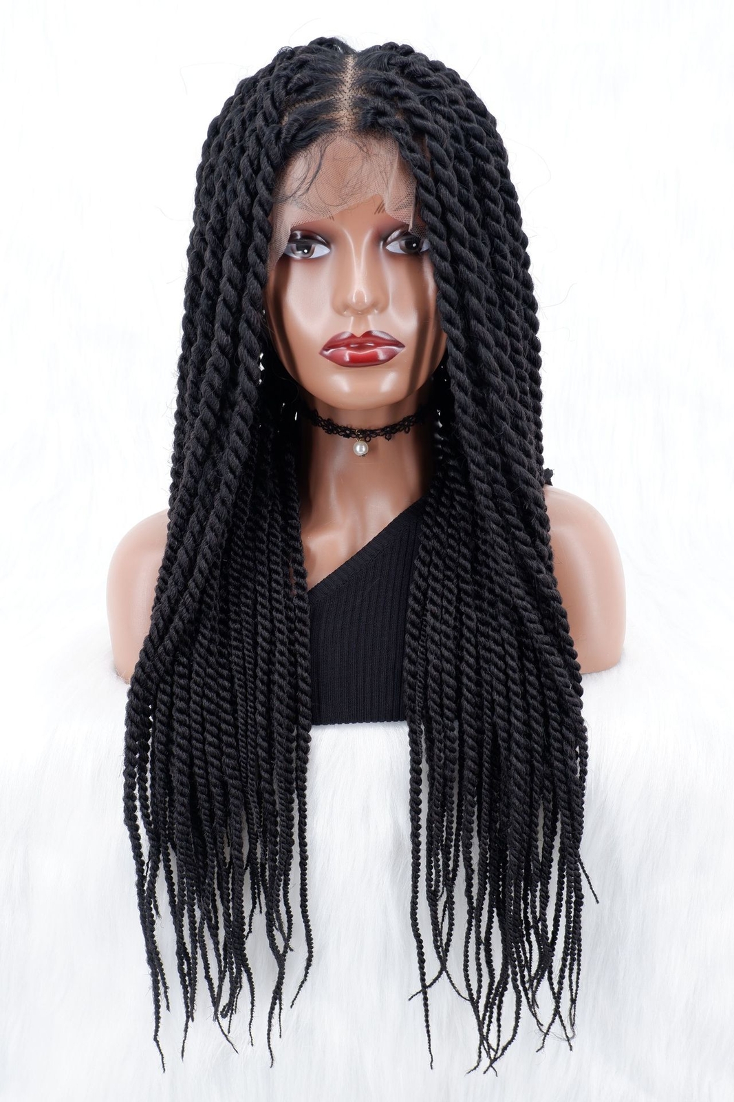 Knotless Braided Wig Full Lace Wigs Twist Braided Wig For Black Women Braids Wig