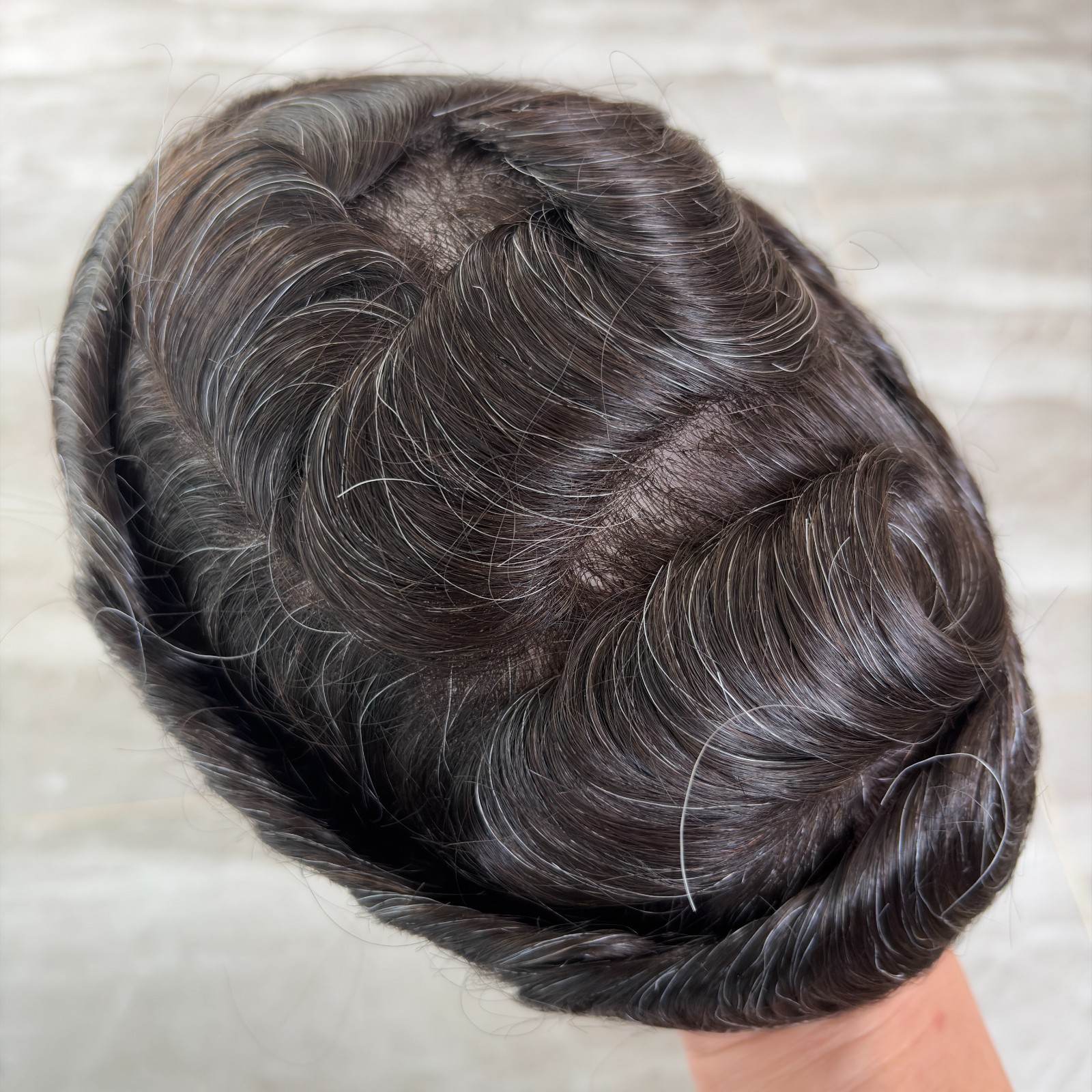 Ultra thin skin Toupee Men Hair Replacement pieces with Natural Hairline Units