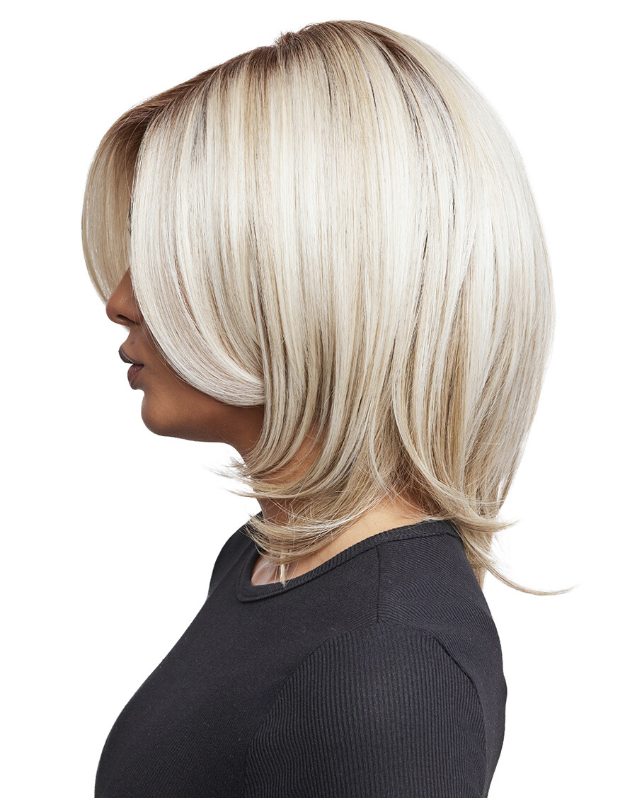 LUXE SLEEK Wig by RENE OF PARIS, ANY COLOR! Heat-Friendly! Mono Prt +Lace Ft NEW