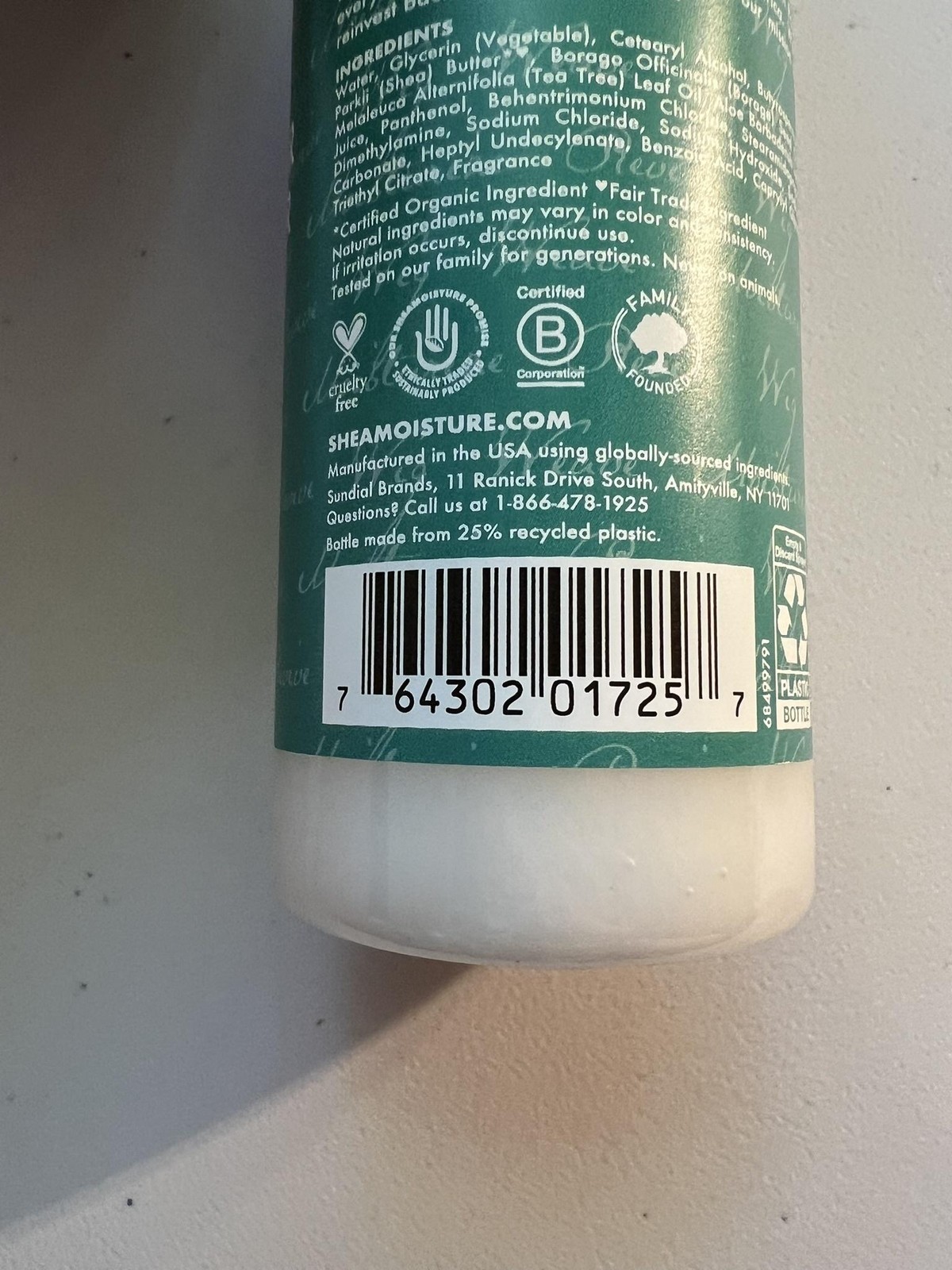 SheaMoisture Wig & Weave 2-in-1 Conditioner & Detangler 8 oz Made USA Tea Tree