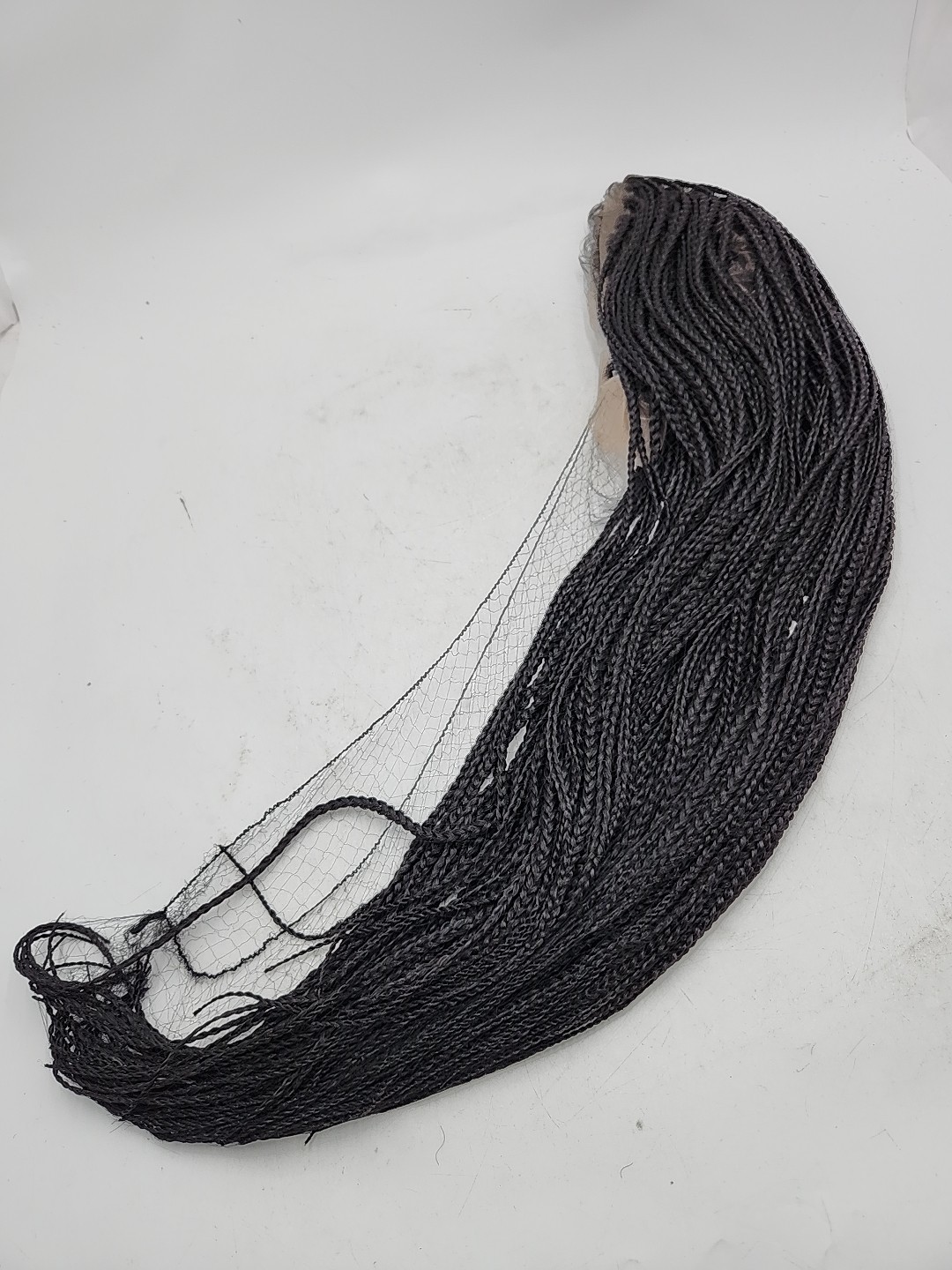 NEW PIP Single Full Lace Knotless Box Braid Wig #1B off Black 32″