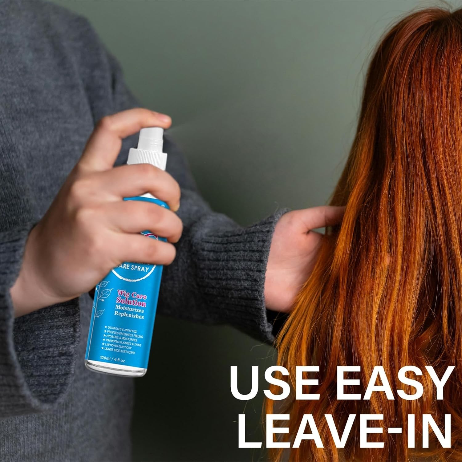 Wig Hair Care Spray for Synthetic and Natural Hair Wigs, Smooth and Anti-Frizz,