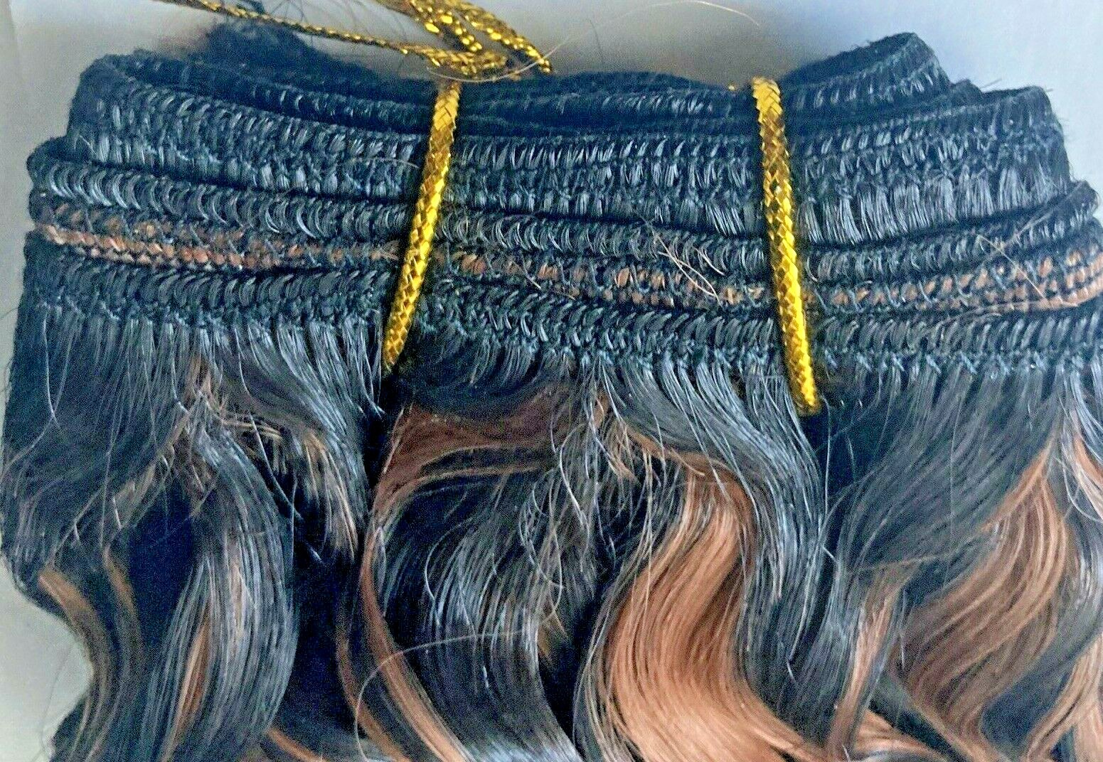 1 Packs Most Advanced Synthetic Wavy Hair Extensions Tangle Free 18″ Color:1B/30