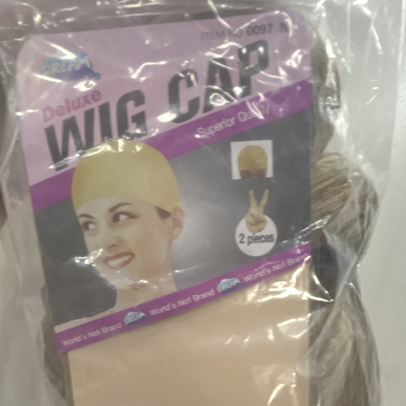Smartinnov Deluxe Wig Cap Net, 2 Pieces, Light Brown/Blonde (MPN 0097)