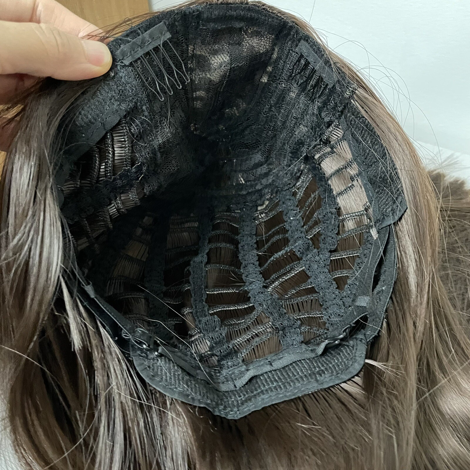 WIG. NO01056 (15-17 inch)adjustable elastic band.