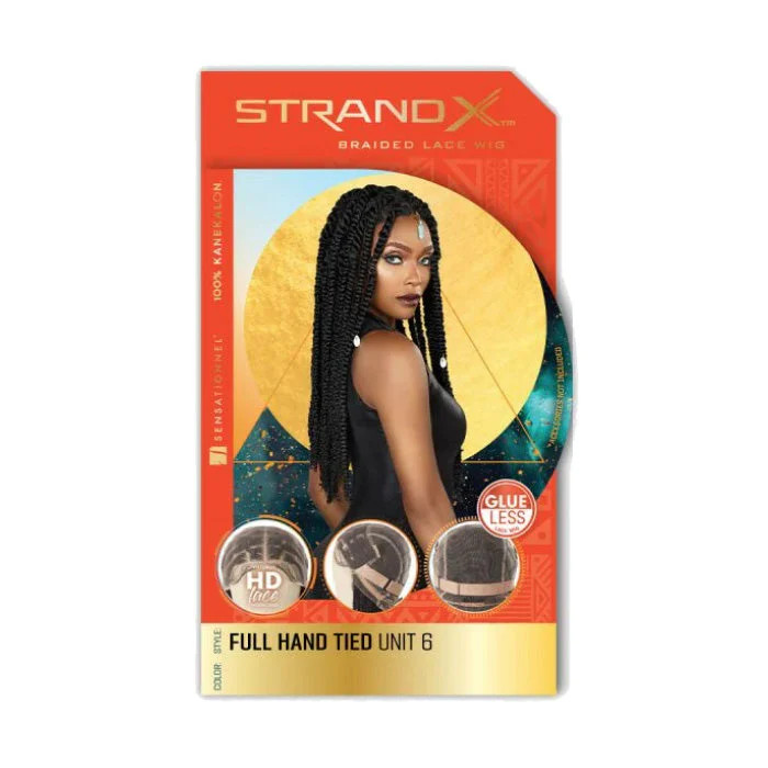 Sensationnel Strand X Glueless HD Full Lace Hand-Tied Braided Wig – UNIT 6