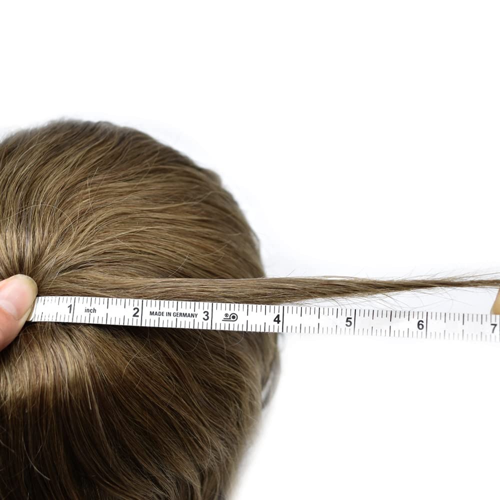 Mens Toupee Human Hair System Thin Skin Toupee for Men Hairpiece All Poly
