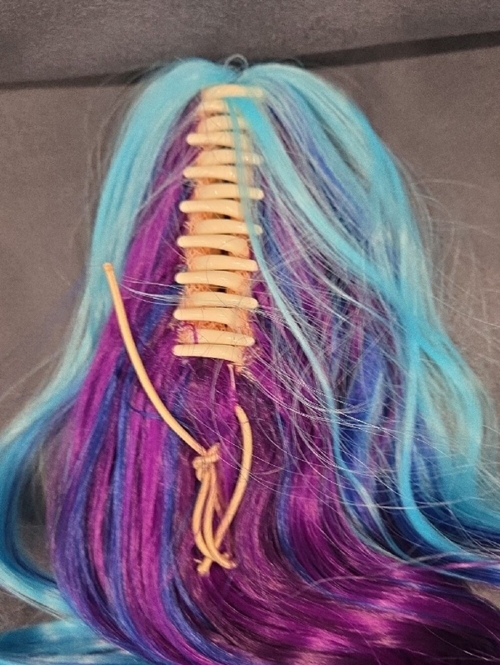 Blue & Purple Ombre Curly Ponytail Hair Extension