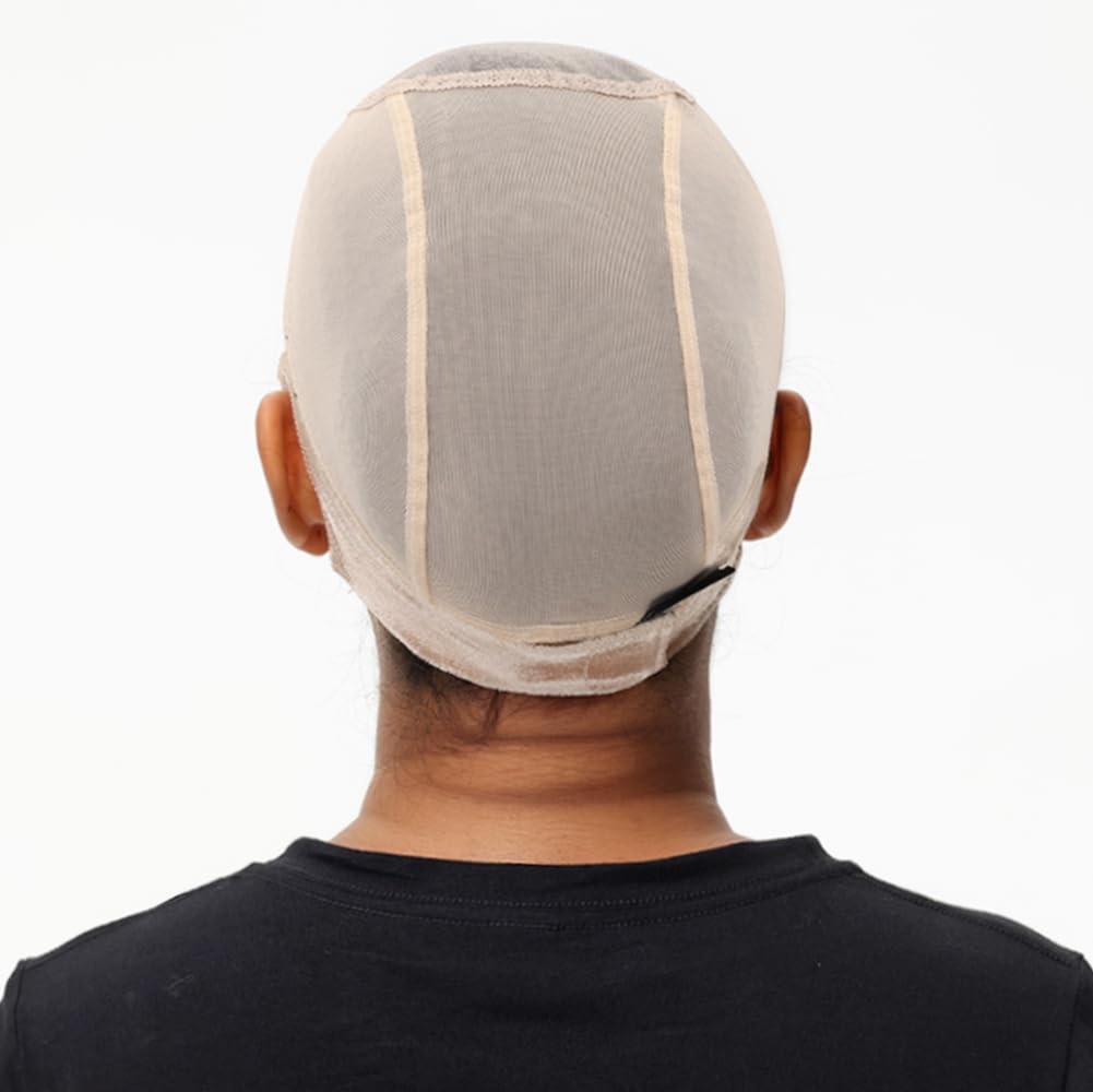PORSMEER Wig Cap with Grip Band for Keeping Wigs in Place, More Full Nude
