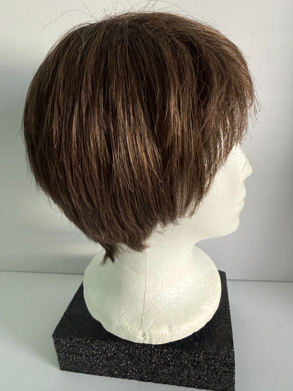 Tony of Beverly Wig Modacrylic Fiber Dark Brown Short Pixie Clean!