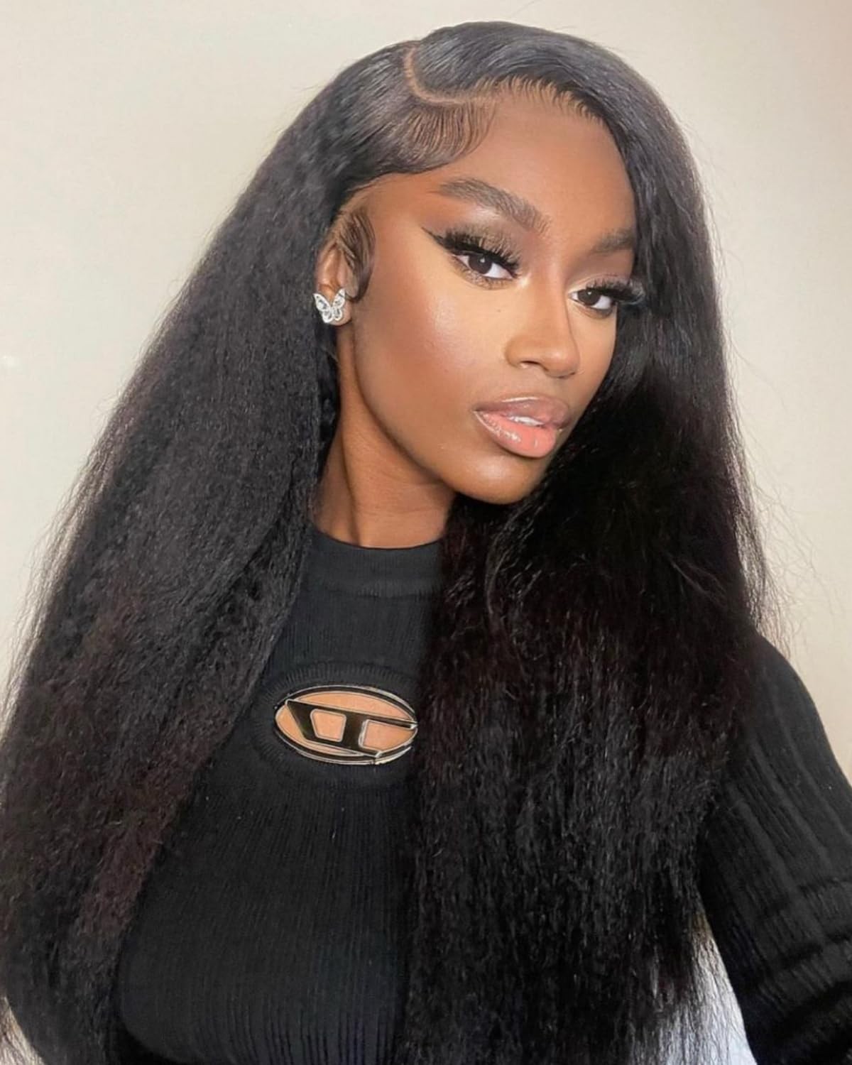 Megalook Hair 3 In 1 Half Wig Human Hair Yaki Straight Headband Wig Human Hair