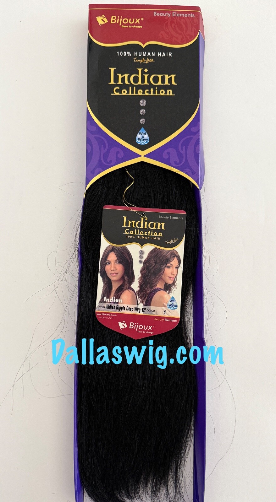 SALE Bijoux Indian 100% Human Ripple Deep Wet & Wave 12″ Weaving Hair