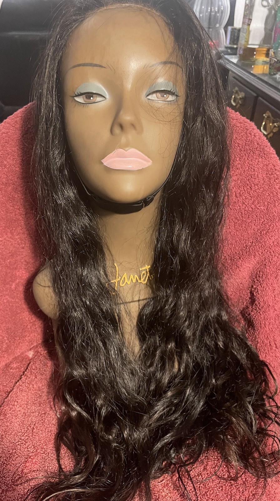 5×5 Raw Custom Indian Lace Closure Wig-26”