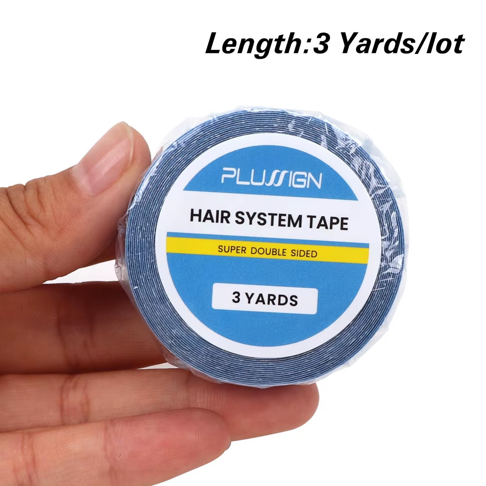Strong 3Yards Walk Tape for Lace Wigs Blue Double Side Wig Glue for Hair Extensi