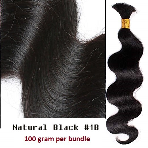 100 Human Hair Micro Braiding Best Quality Bulk Mink REMY Hair 22″ 100g/bundle