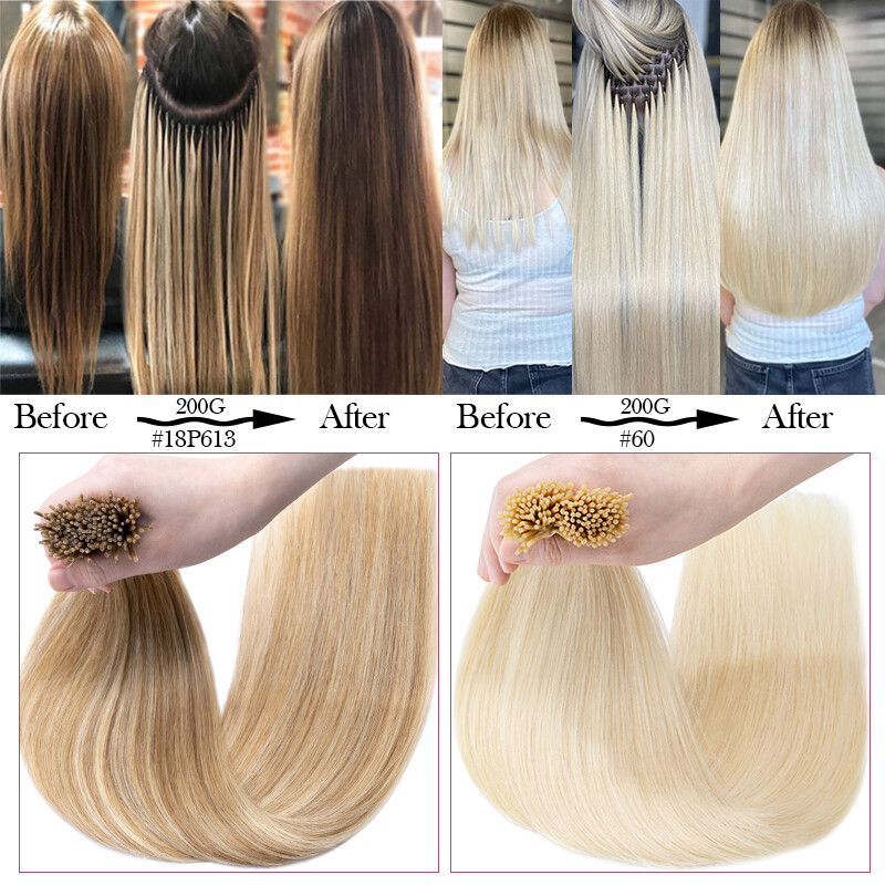 Itip Micro Loop Bead Tip Stick I Tip 100% Remy Human Hair Extensions Thick 1G/S