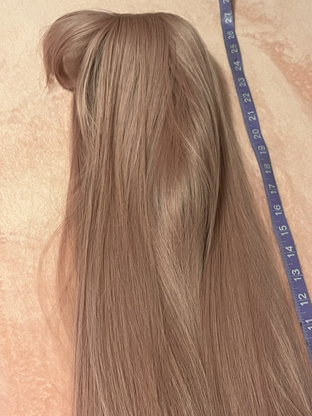 Straight Pink Wig 26 inches