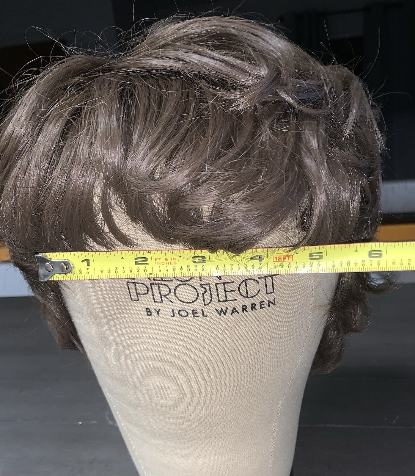 B9 VTG 70s WONDERLON 70 USA WIG HAIR PIECE LIGHT BROWN SHORT LAYERED BANGS ML100