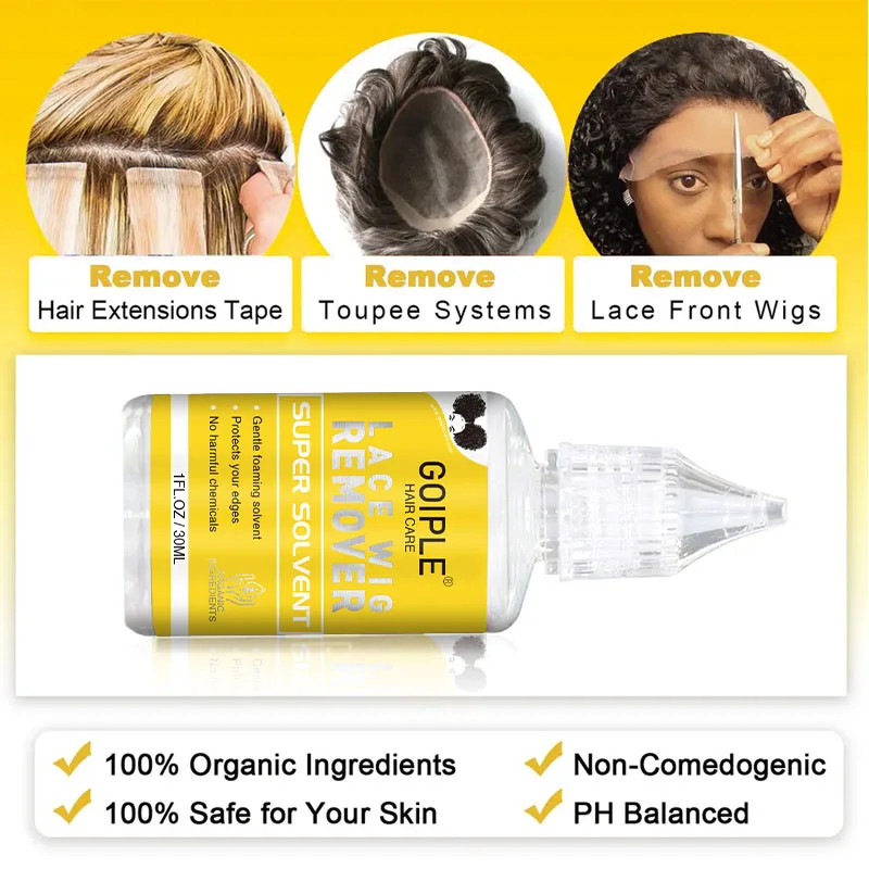 Goiple Lace Melting Spray Kit with Wig Glue Hair Wax Stick Waterproof Strong Hol