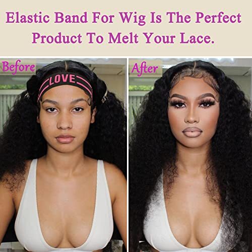 3 Pcs Laces Melting Elastic Bands for Hair Wig Edges Lace Melting Band Wig Grip