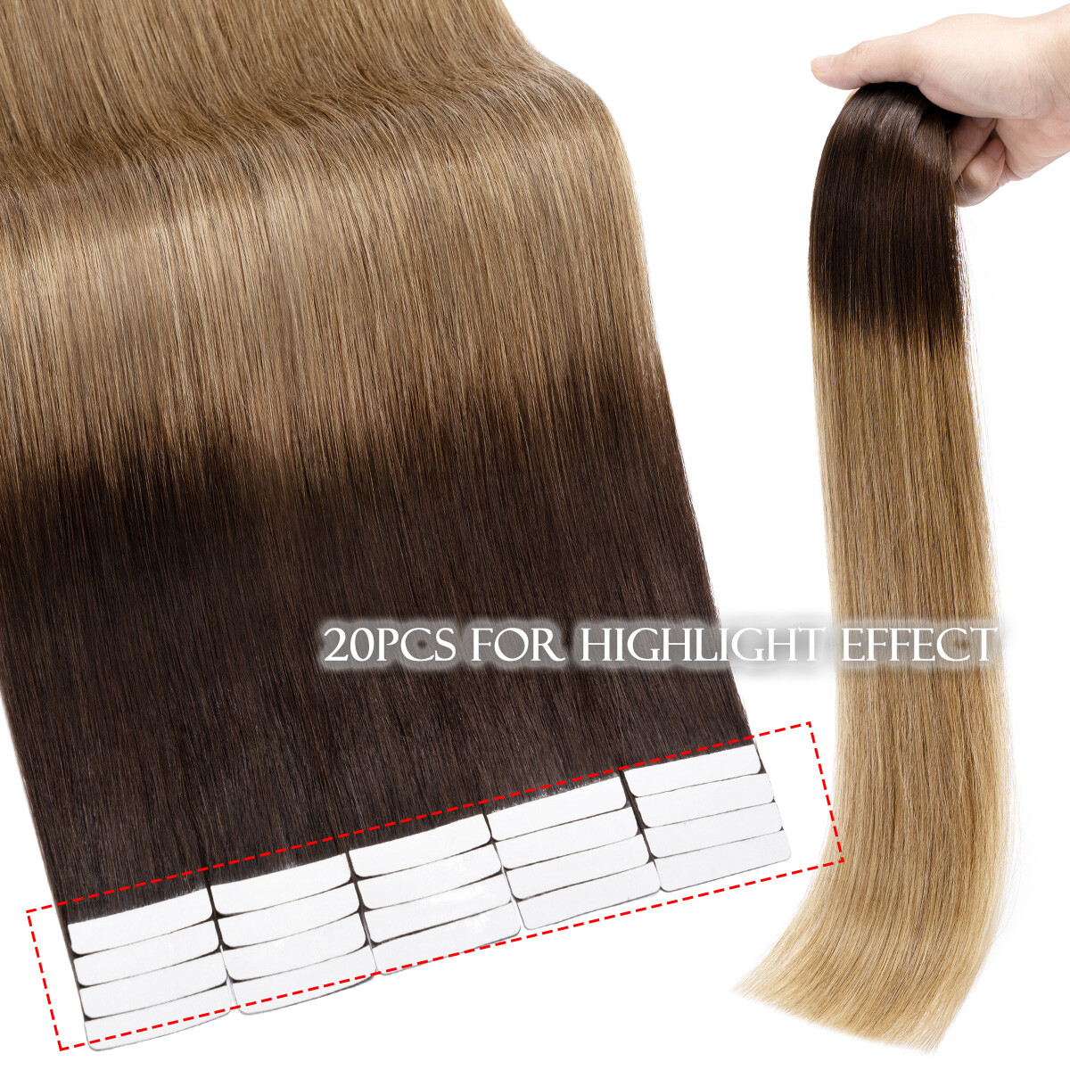 Skin Weft Human Hair Extentions Tape In Russian Real Remy THICK FULL HEAD Indian
