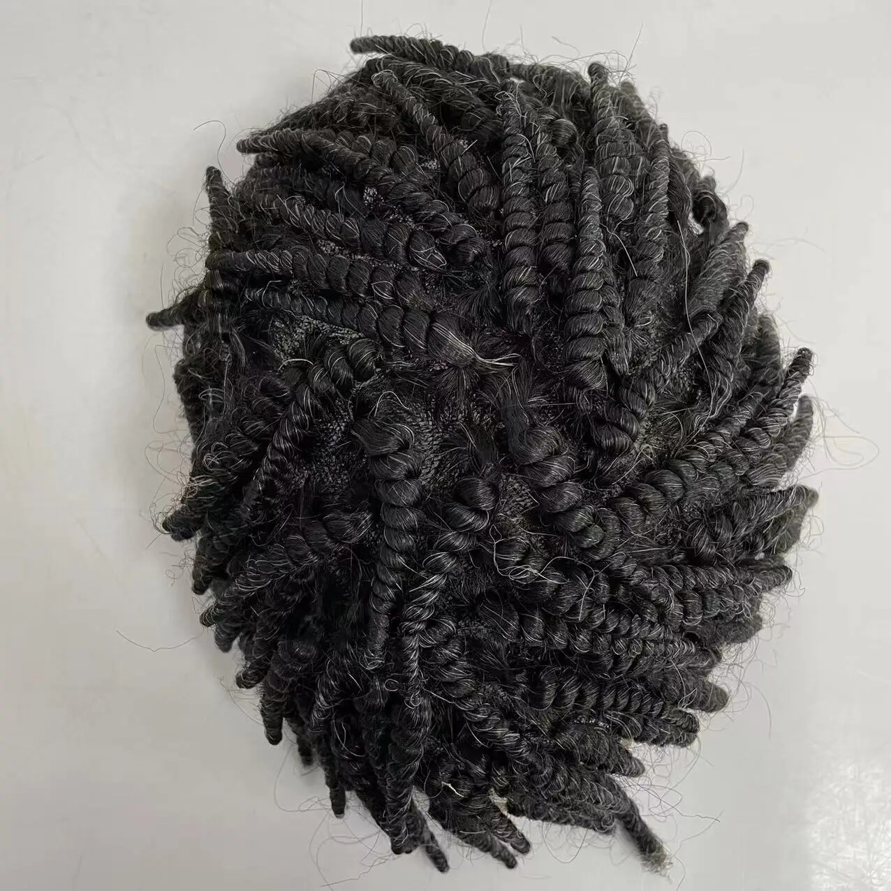 Afro Braids Q6 Lace Front Toupee for Man
