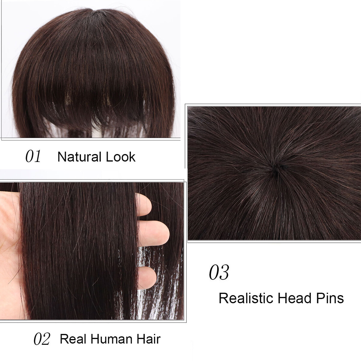 100% Human Hair Topper Large Cover Toupee Clip in Hairpiece Top Pieces for Women