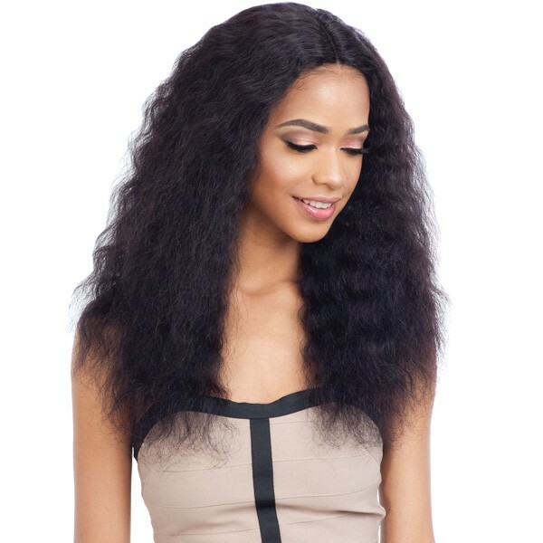 NAKED NATURE UNPROCESSED REMY HUMAN HAIR WET&WAVY LACE PART WIG – DEEP WAVE