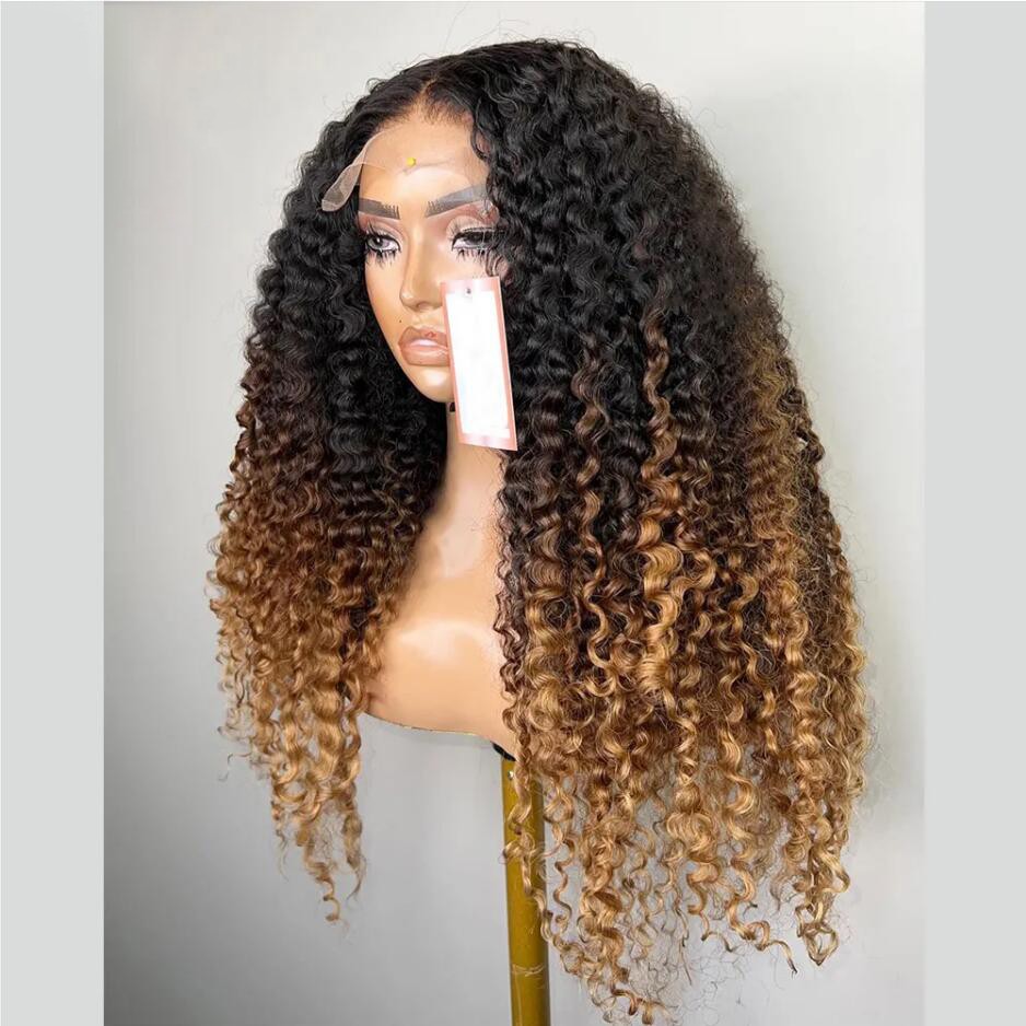 Ombre Blonde Long 200% Density 13×4 Lace Front 100% Human Hair Wig