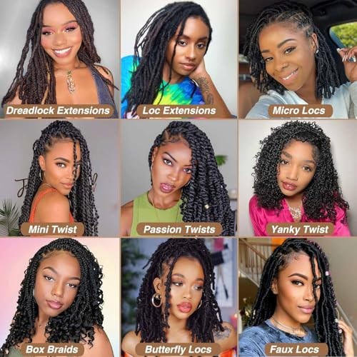 12 Inch 50g Afro Kinkys Bulk Human Hair for 12 Inch 50 Gram 1B Natural Black