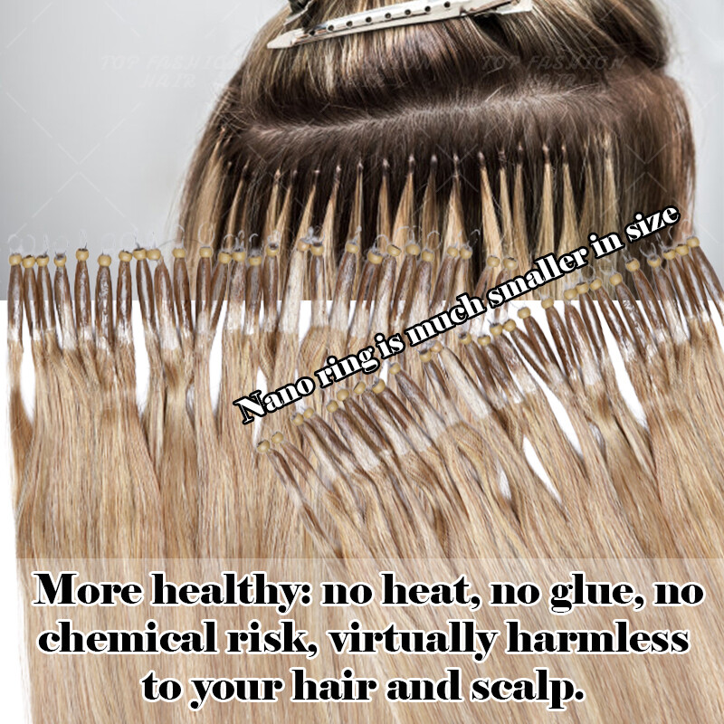 Russian Nano Ring 100% Human Remy Hair Extensions I Tip Micro Loop Beads 150gr