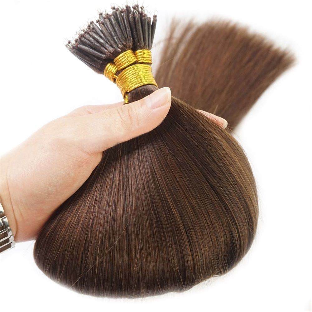 14Inch Keratin Nano Beads Ring Tip Real Remy Human Hair Extensions 0.8g/s