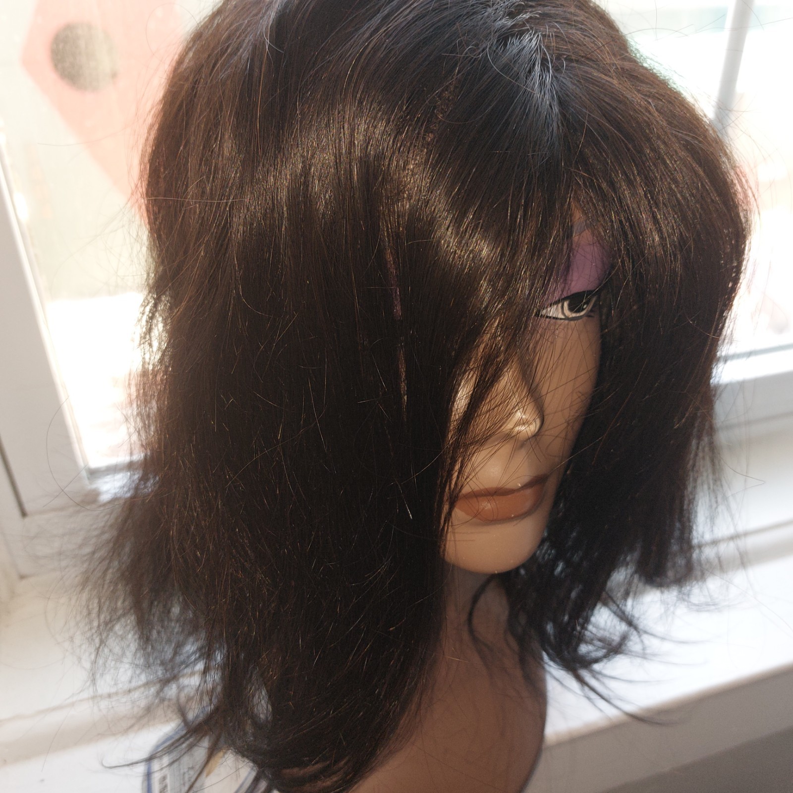 Violet 100% Human Virgin Hair Hademade New Wig