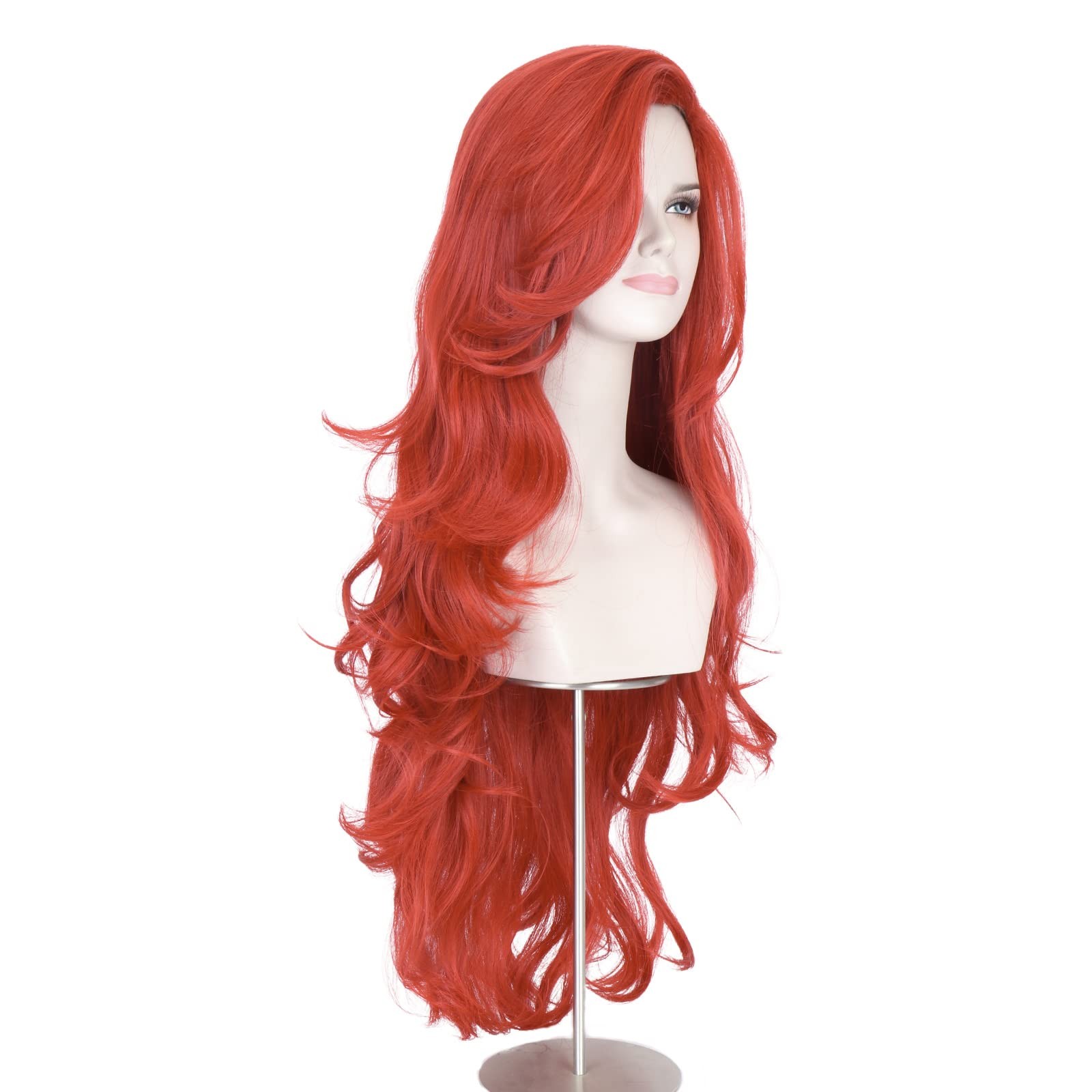 Miss U Hair Long Wavy Red Wig for Women Halloween Costume 32 Inches Red Hair …