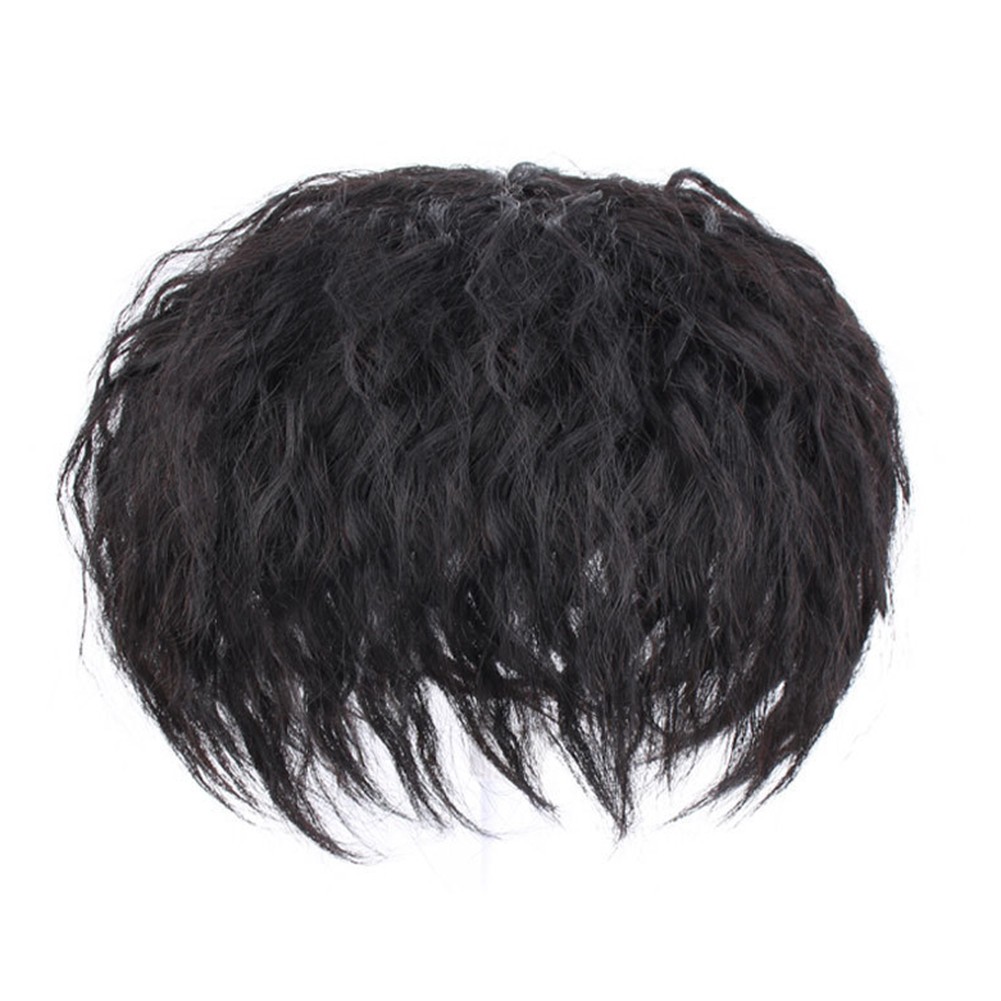 Seamless Clip in Kinky Curly Topper Replacement Replacement Wiglet Hairpiece