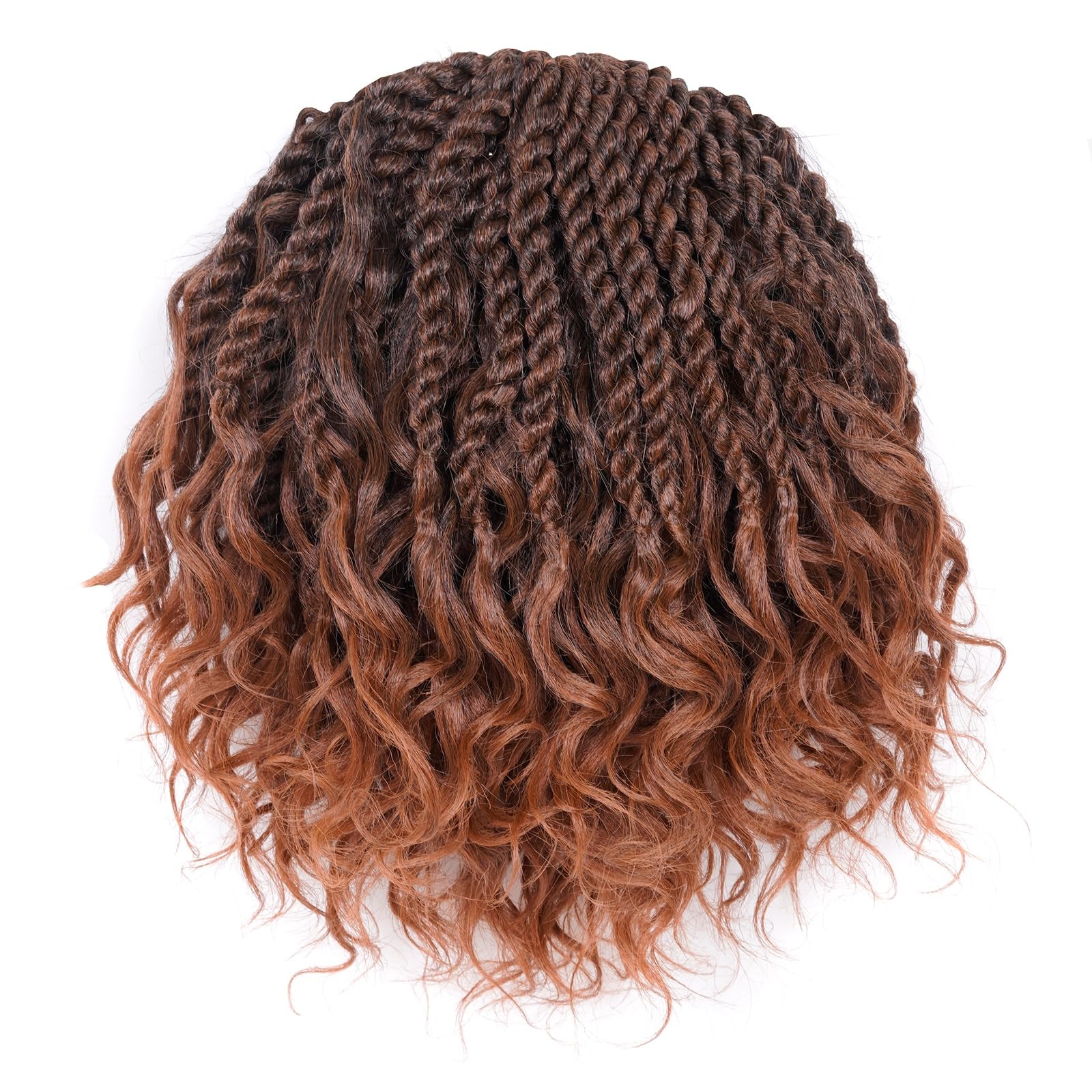 Toyotress Boho Island Twist – 10 Inch 8 Packs Short Bob Ombre Brown