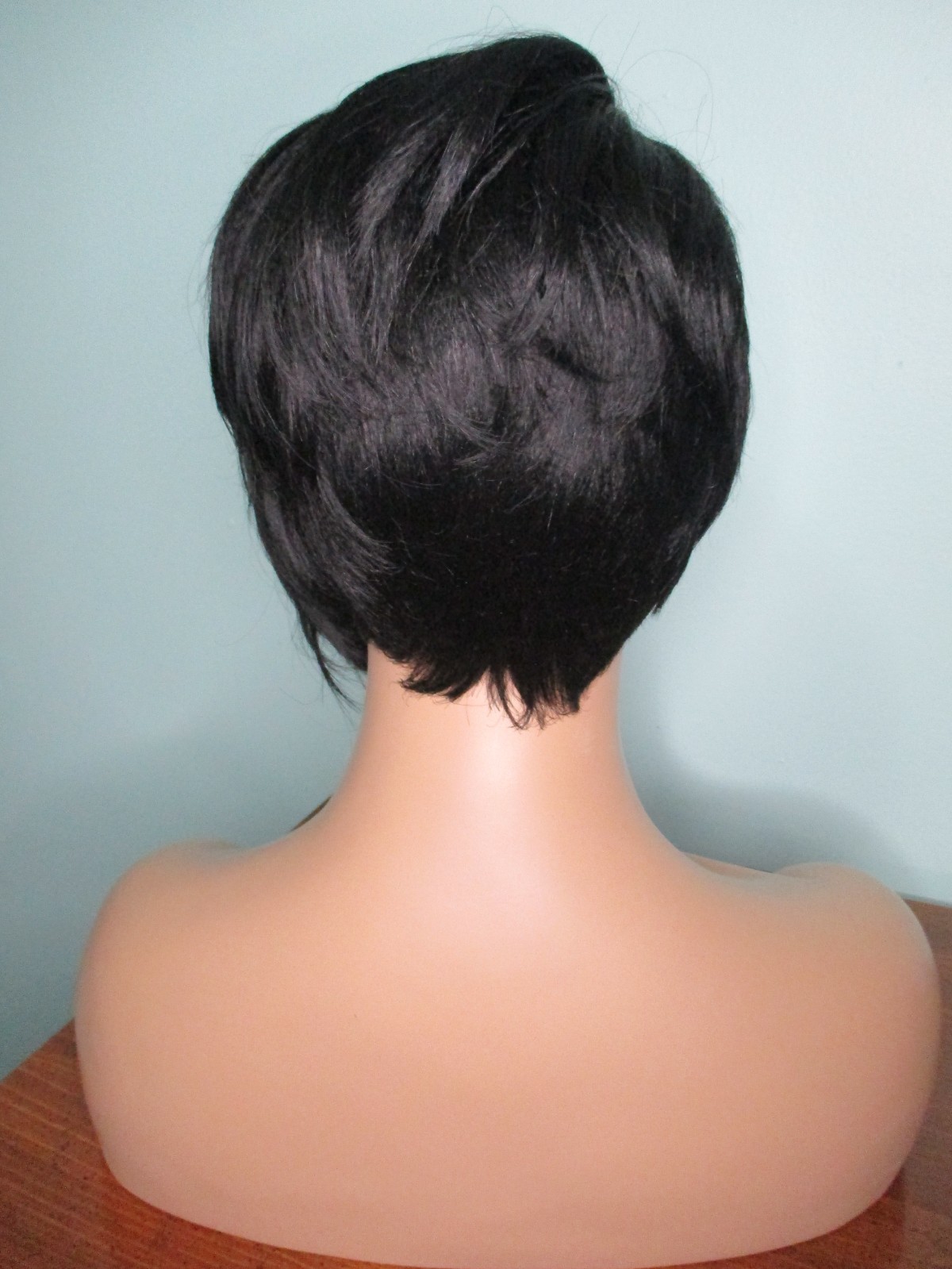 2″ – 8″ black asymmetrical disconnected pixie WIG by MODEL MODEL
