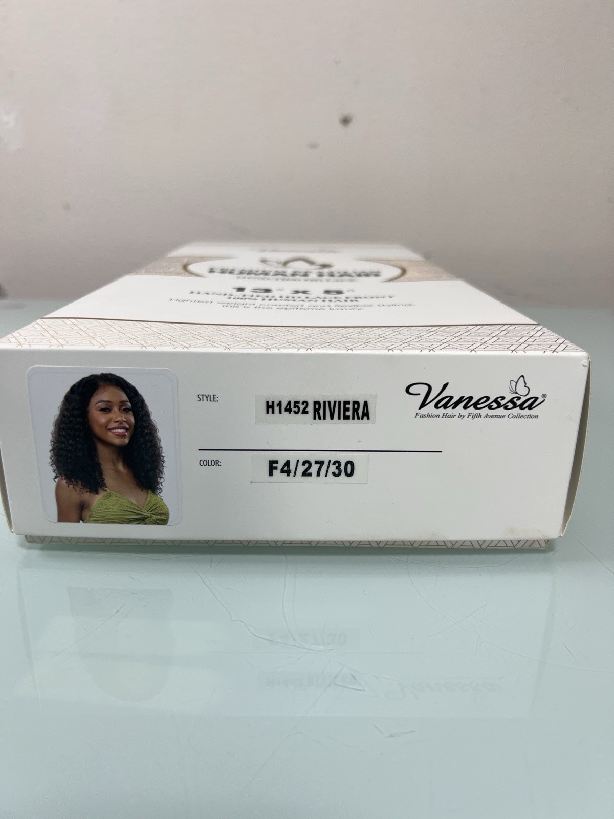 Vanessa Riviera Human Hair HD Lace Front Wig 13×5 F4 27 30 Open Box
